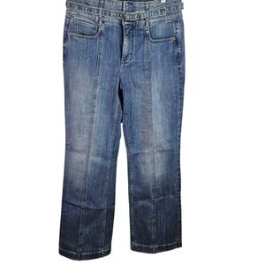 WHBM White House Black Market Size 6 Extra High Rise Trouser Everyday Soft Jeans